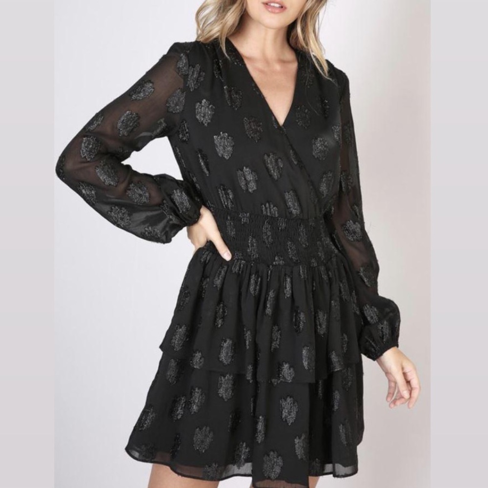 Smocked Glitter Dress